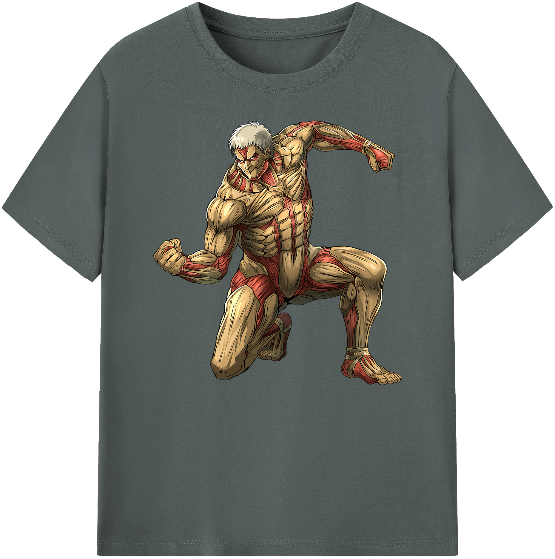 （画像用） 進撃の巨人 Attack on Titan 綿100％ メンズ半袖Tシャツ｜肌触りやわらか＆通気性